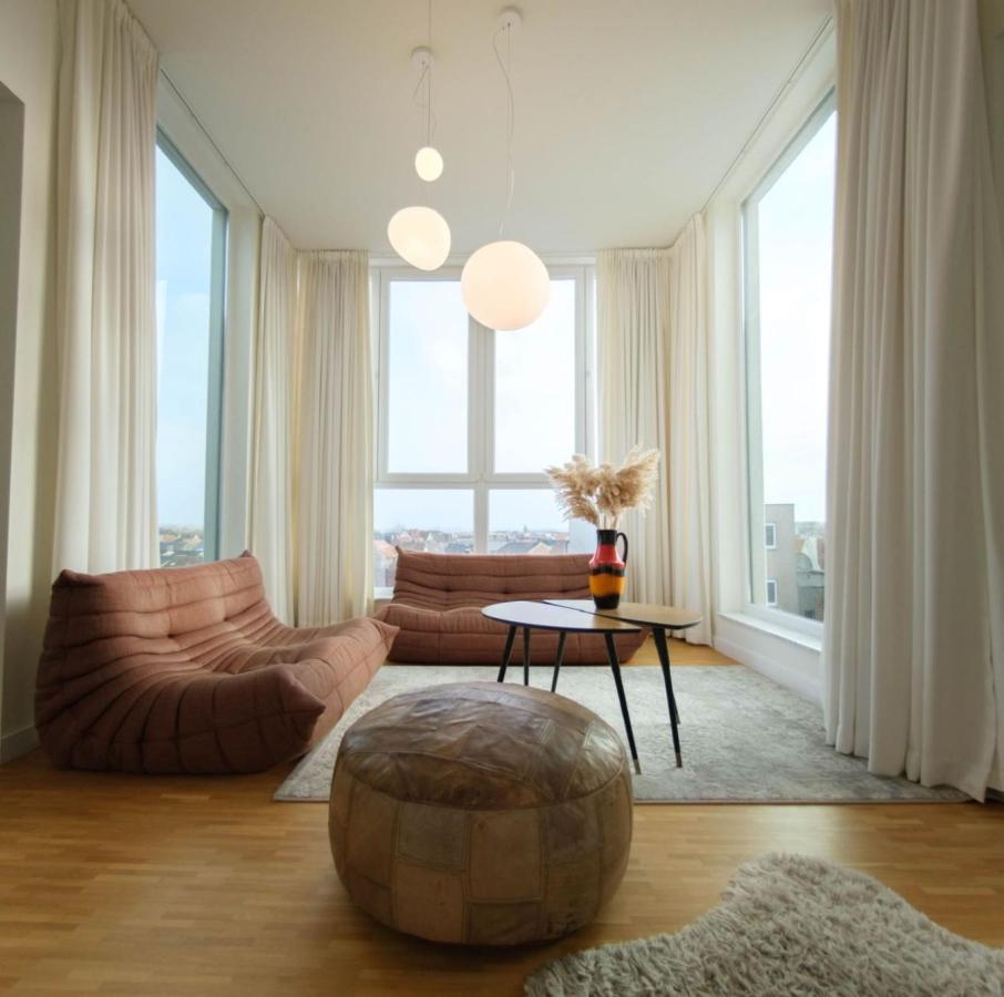 Апартаменты Stijlvolle En Lichtrijke Design Penthouse Met Prachtig Uitzicht Te Wenduine Де-Хаан Экстерьер фото